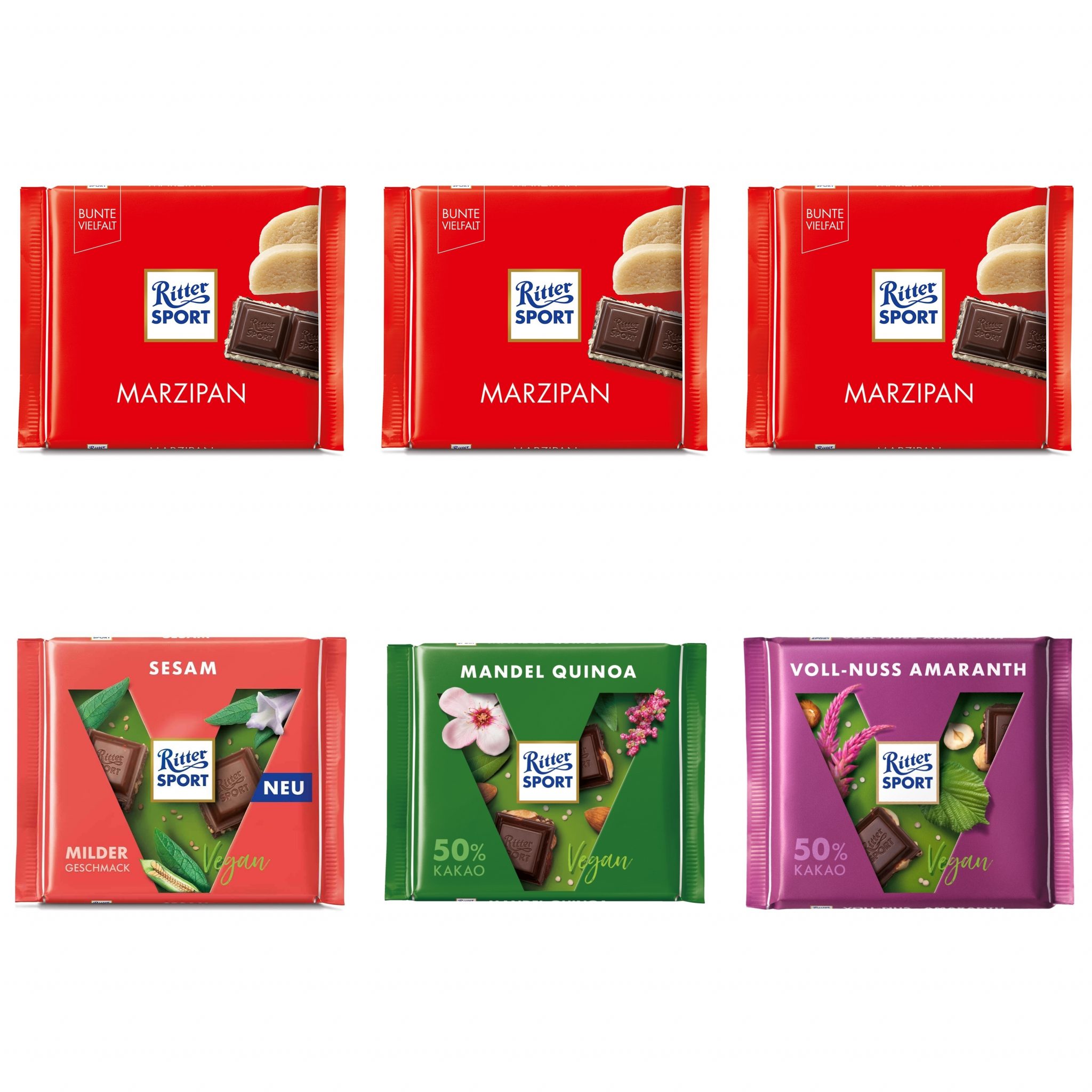Acheter du chocolat végan de Ritter Sport ? Ritter Sport Vegan Mix (600g)